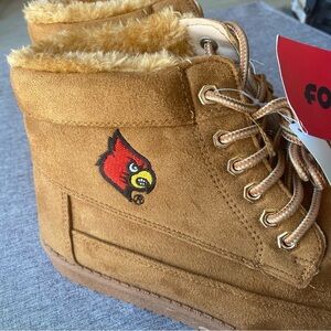 Louisville Cardinals  Brown High Top Moccasin - Men's Size 9